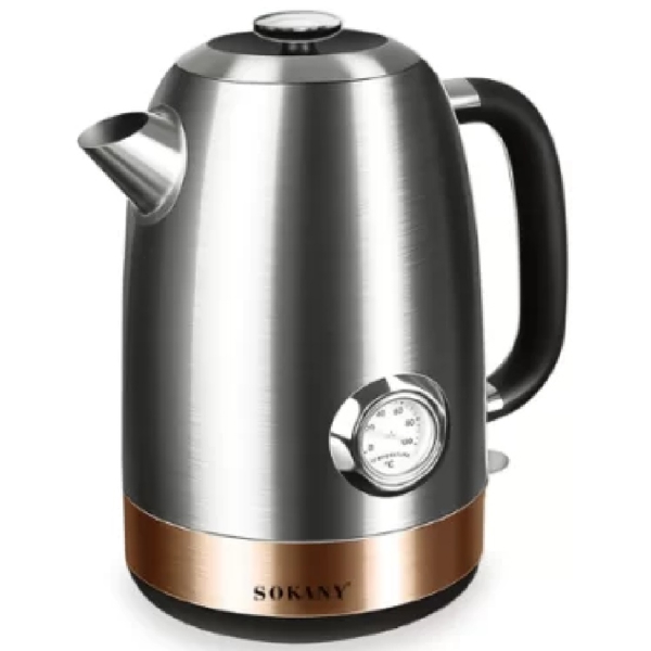 ელექტრო ჩაიდანი Sokany SK-1031, 1850W, 1.7L, Electric Kettle, Silver