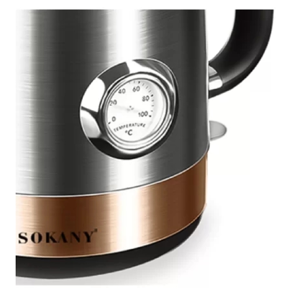 ელექტრო ჩაიდანი Sokany SK-1031, 1850W, 1.7L, Electric Kettle, Silver