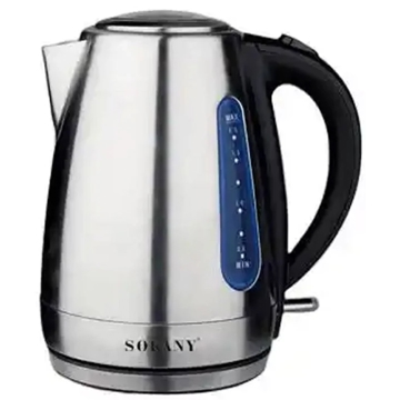 ელექტრო ჩაიდანი Sokany KT-S12, 2200W, 1.7L, Electric Kettle, Silver