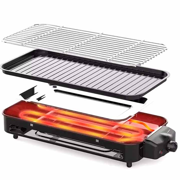 ელექტრო მაყალი Sokany SK-6112, 1500W, Barbecue Machine, Black