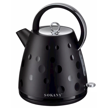 ელექტრო ჩაიდანი Sokany SK-1033, 1850W, 1.7L, Electric Kettle, Black