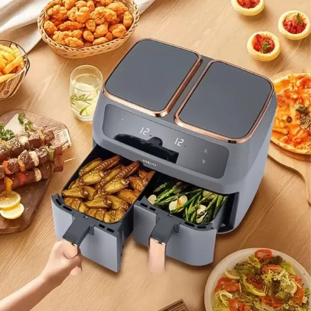 აეროგრილი Sokany SK-ZG-8030, 1500W, 8L, Air Fryer, Black