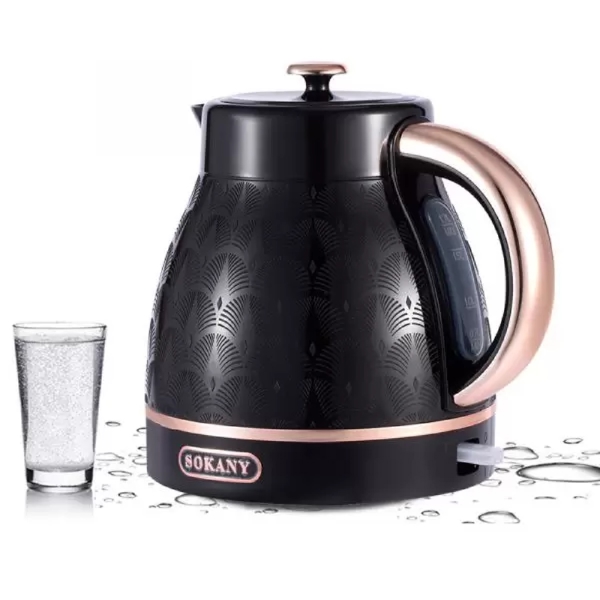 ელექტრო ჩაიდანი Sokany SK-1030, 2000W, 1.7L, Electric Kettle, Black