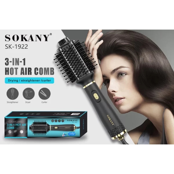 Sokany SK-1922, 1000W, Hair Styler, Black