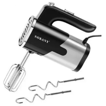 Sokany SK-6621, 800W, Mixer, Silver/Black