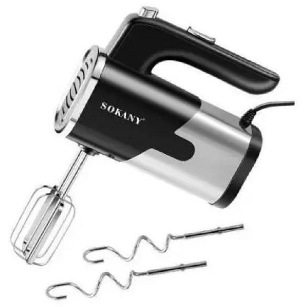 Sokany SK-6621, 800W, Mixer, Silver/Black