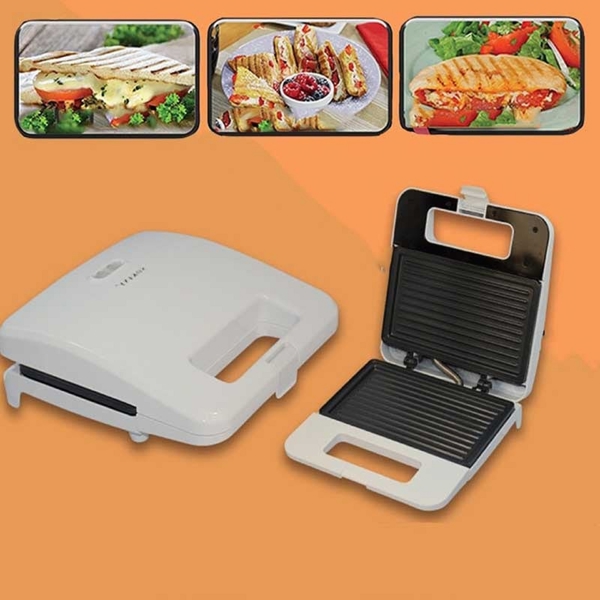 სენდვიჩის აპარატი Sokany HY-802, 750W, Sandwich Maker, White