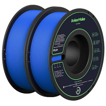 Anker V6110131, 2Pcs, PLA+ 3D Printing Filament, Blue