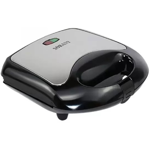 სენდვიჩის აპარატი Sokany KJ-105, 750W, Sandwich Maker, Silver