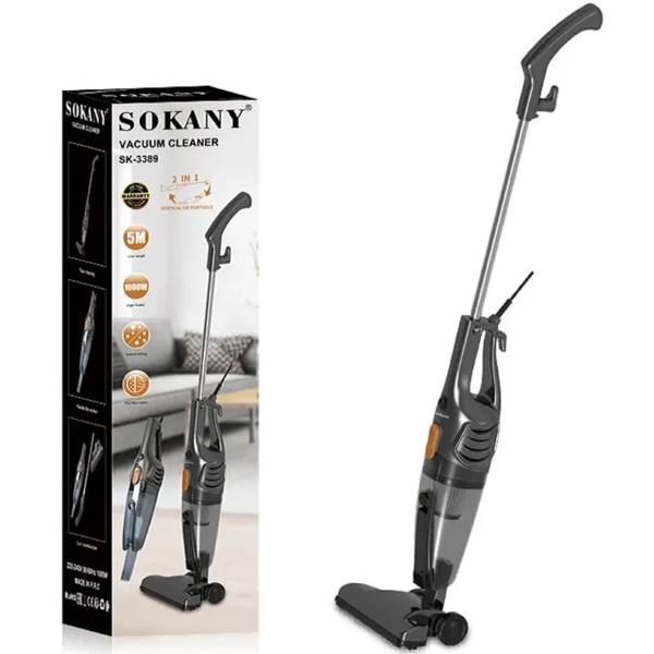 Sokany SK-3389, 1000W, Vacuum Cleaner, Dark Grey