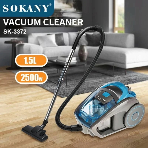 მტვერსასრუტი Sokany SK-3372, 2500W, 1.5L, Vacuum Cleaner, Blue