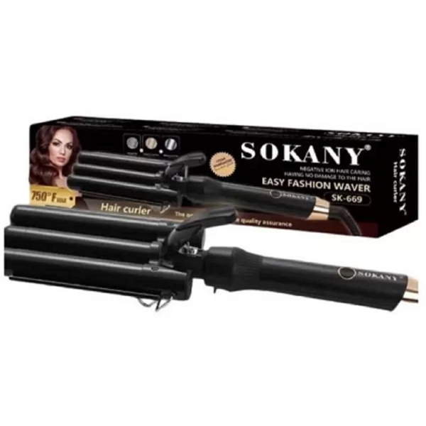 Sokany SK-669, Hair Curling Iron, Black