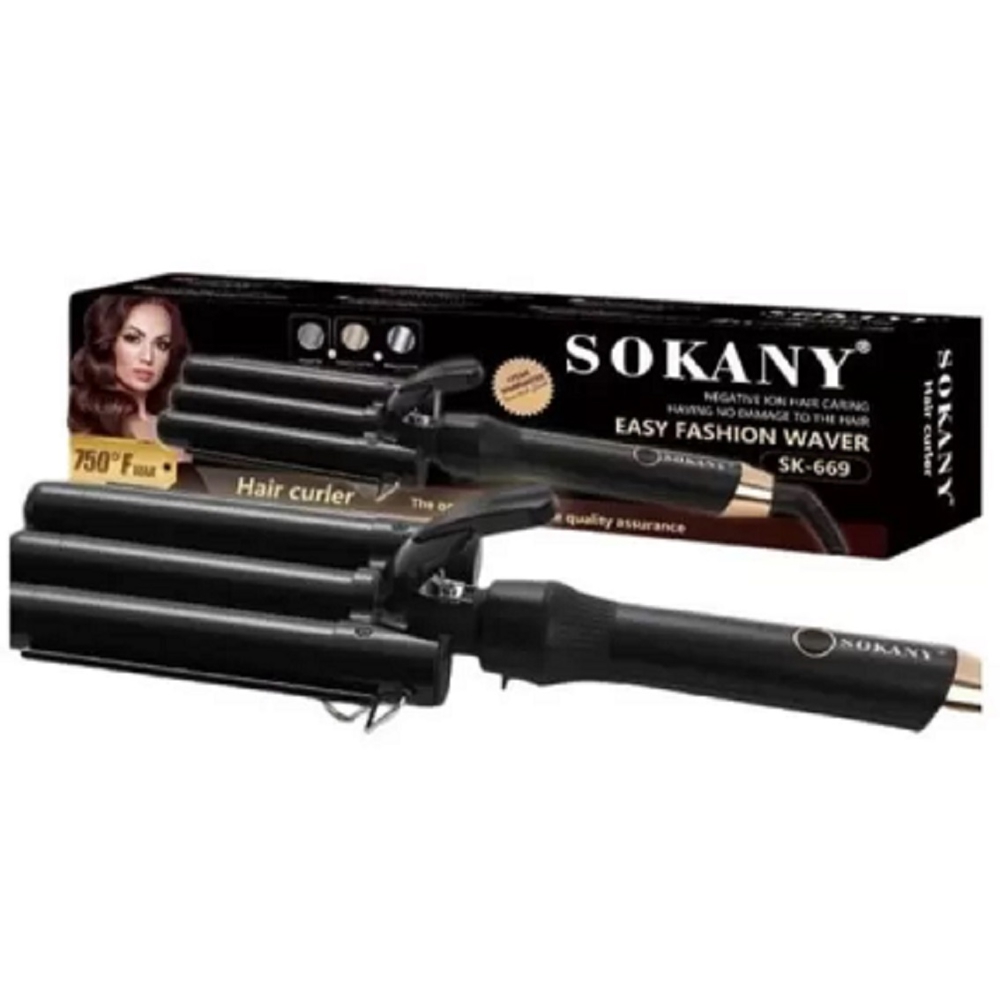 Sokany SK-669, Hair Curling Iron, Black