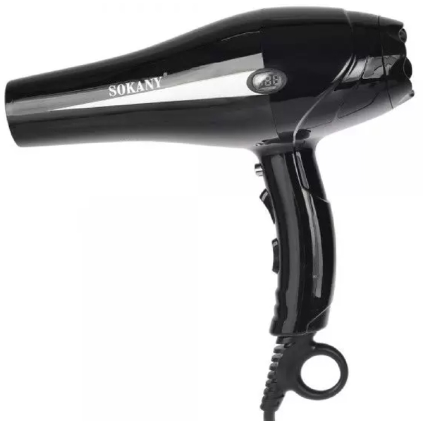 Sokany 8898, 2400W, Hair Dryer, Black