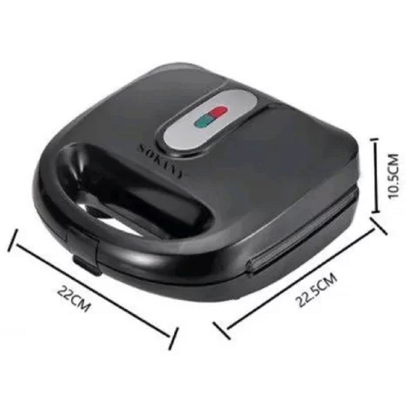 Sokany SK-908, Sandwich Maker Set, Black