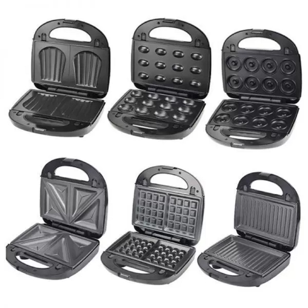 მულტიფუნქციური საცხობი Sokany SK-908, Sandwich Maker Set, Black