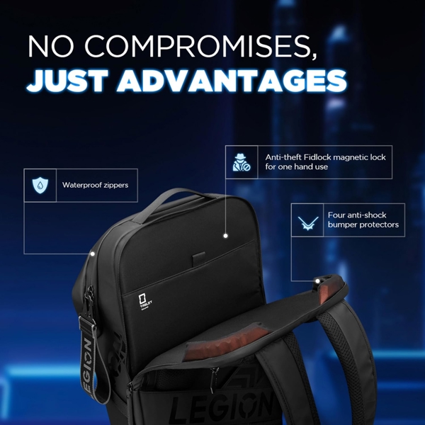 ნოუთბუქის ჩანთა Lenovo GX41M53147 Legion GB700, 16", Backpack, Black