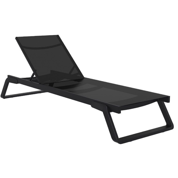  Tropical 708, Chaise Lounge, Black