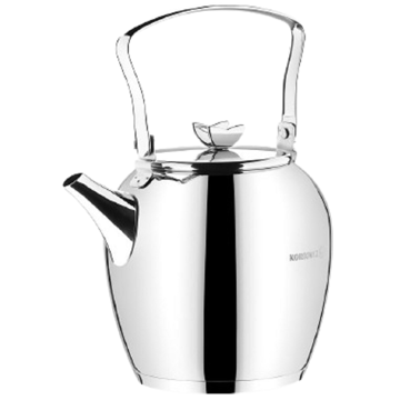 Korkmaz A026 Butterfly, 2.3L, Tea Pot, Silver