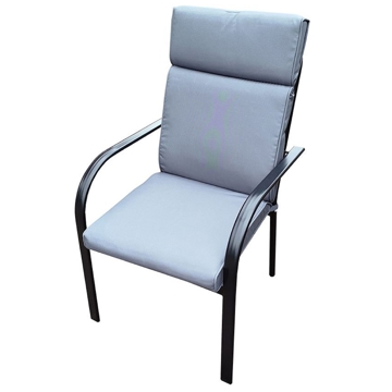 სკამი Patio Gardex, Chair, Black/Grey