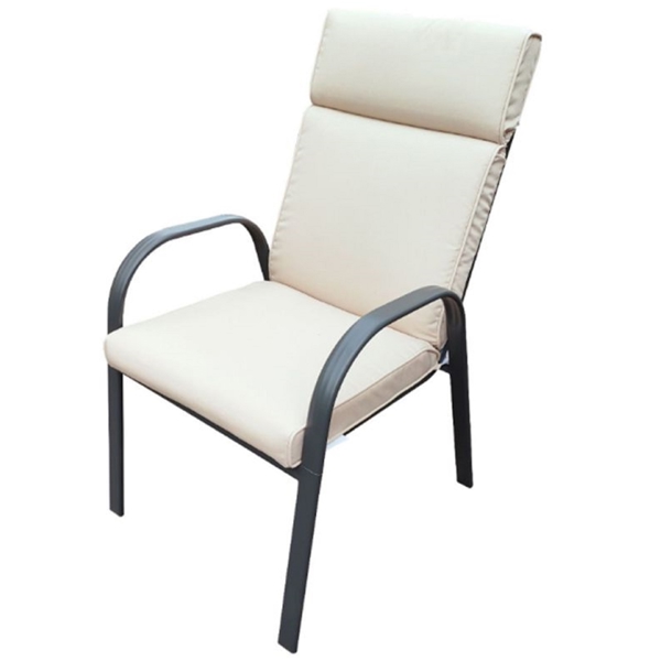 სკამი Patio Gardex Comfort, Chair, Black/Beige