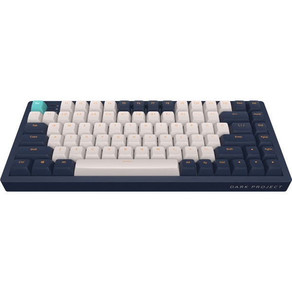 კლავიატურა Dark Project DPP83_GSH_NAVY_ANSI_EN KD83A, Wired, USB, Gaming Keyboard, Ivory/Navy Blue