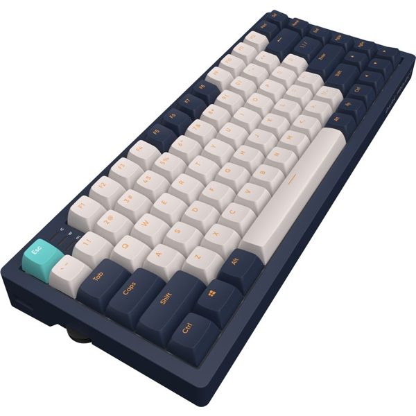 კლავიატურა Dark Project DPP83_GSH_NAVY_ANSI_EN KD83A, Wired, USB, Gaming Keyboard, Ivory/Navy Blue