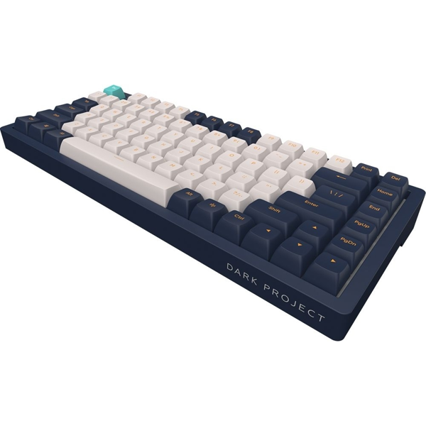 კლავიატურა Dark Project DPP83_GSH_NAVY_ANSI_EN KD83A, Wired, USB, Gaming Keyboard, Ivory/Navy Blue