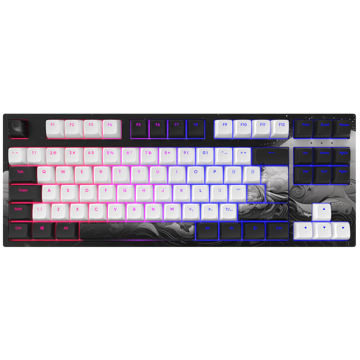 კლავიატურა Dark Project DPP87_GSH_INK_ANSI_EN, Wired, USB, Gaming Keyboard, White/Black