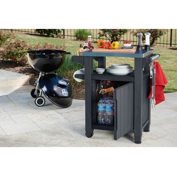 მაგიდა ბარბექიუსთვის Keter Unity, 105L, Barbecue Table, Grey