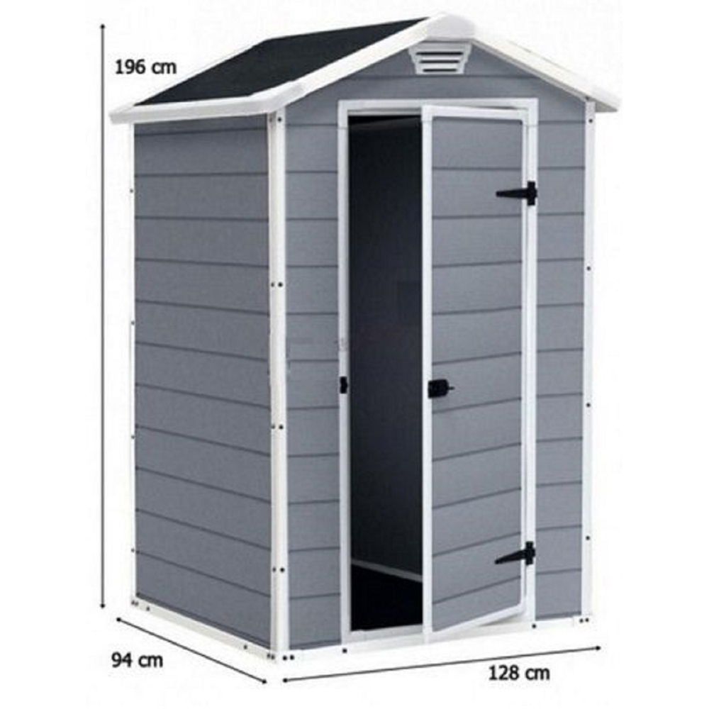 სამეურნეო ბლოკი Keter 230446 MANOR 4x3, Shed, Grey