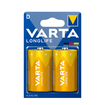 ელემენტი VARTA Alkaline Long Life D 1.5 V 2 ც