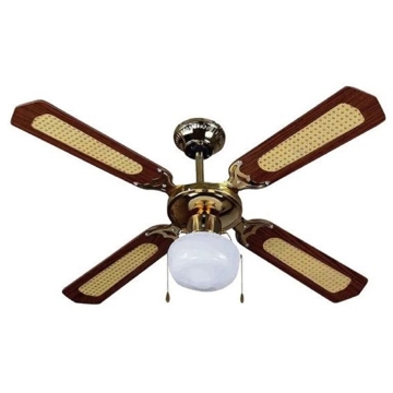 V-TAC 1xE27 7914, 50W, Chandelier Ceiling Fan, Gold