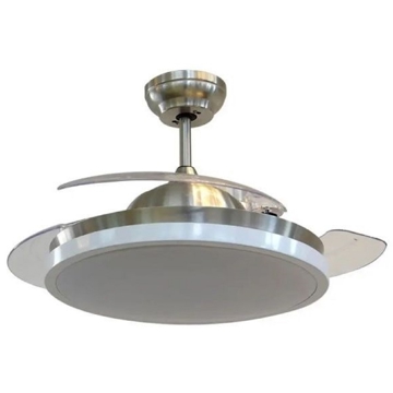 ჭაღი-ვენტილატორი V-TAC LED 7929, 35W, Chandelier Ceiling Fan, Silver