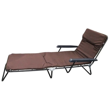 შეზლონგი Patio D021-04EB Torino Lux, Chaise Lounge, Black/Brown