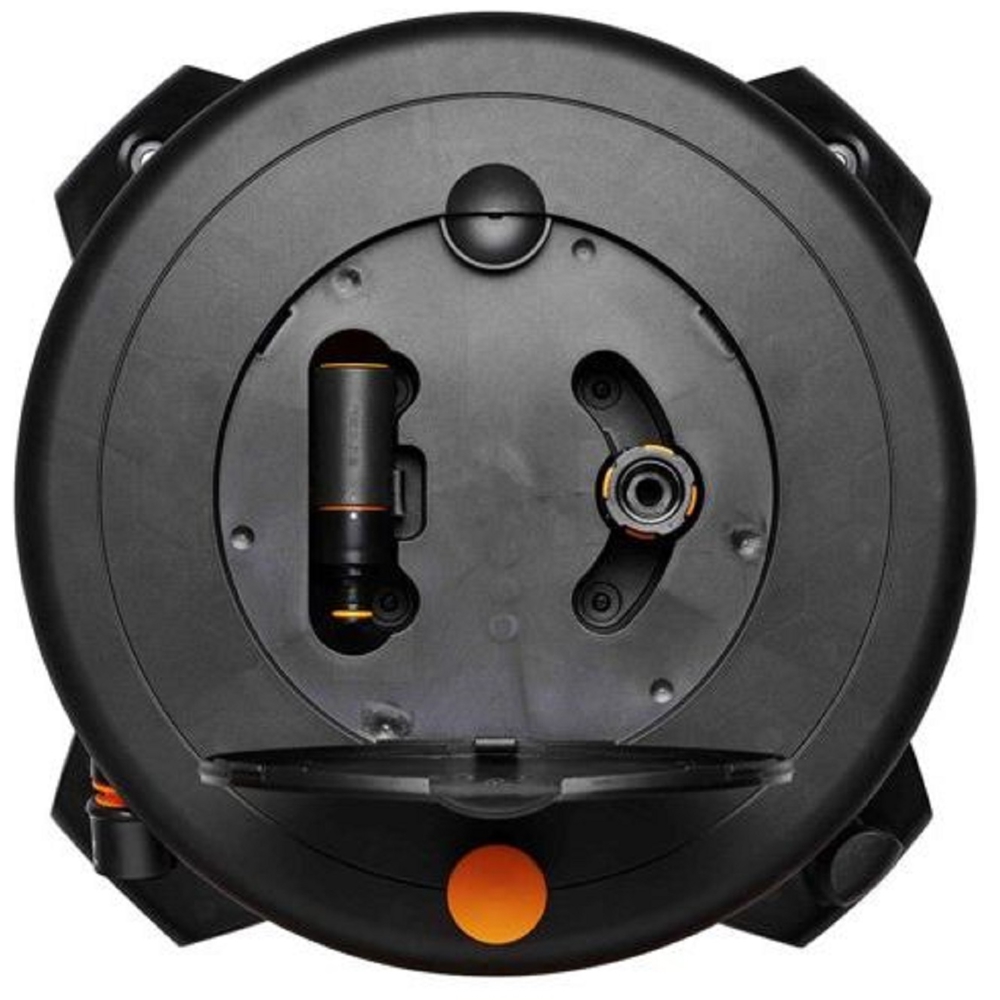 Fiskars 1057237 Solid, 30m, Reel With Hose, Black/Orange