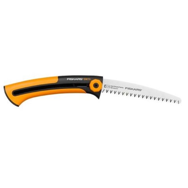 Fiskars SW73 Xtract, Folding Garden Saw, Black/Orange