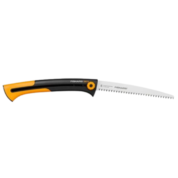 ბაღის ხერხი Fiskars SW75 Xtract, Folding Garden Saw, Black/Orange