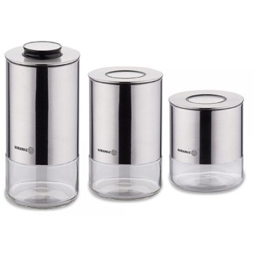 Korkmaz A5520, 3Pcs, Storage Box, Silver