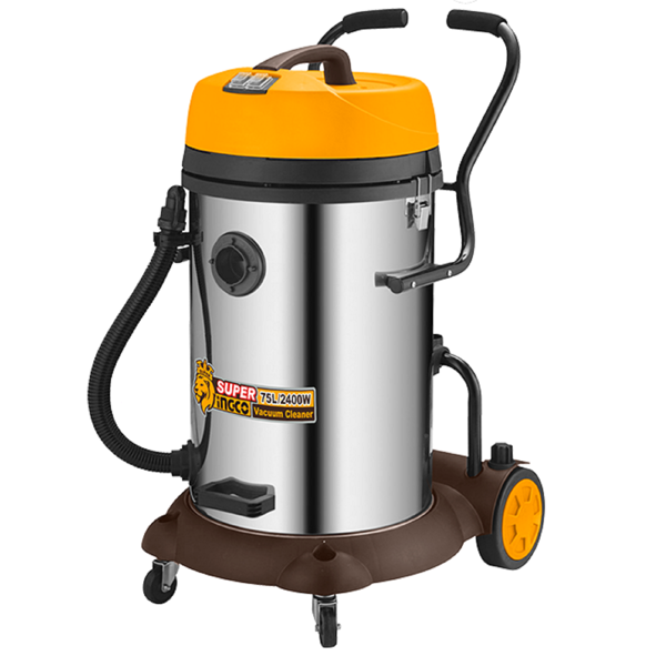 სამშენებლო მტვერსასრუტი Ingco VC24751, 2400W, 75L, Vacuum Cleaner, Orange