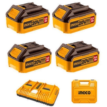 Ingco FBCLI20245, 5Pcs, Battery And Charger