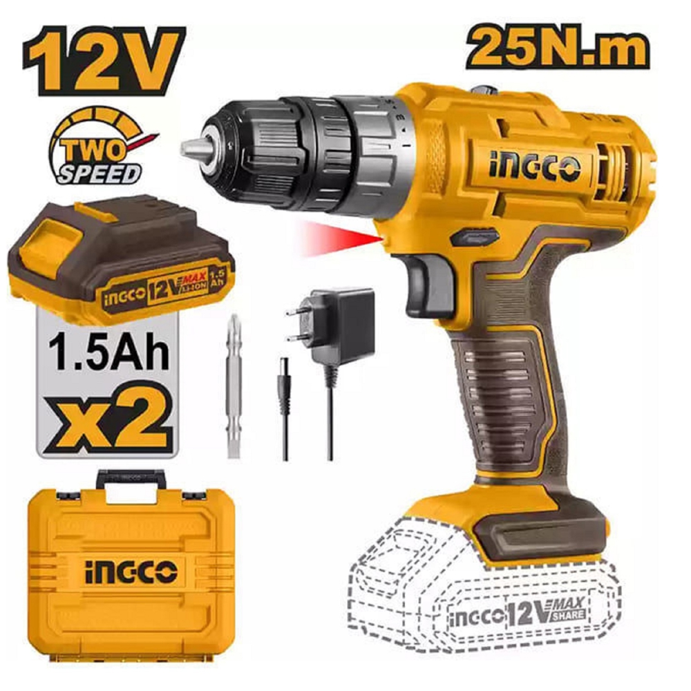 Ingco CDLI1228, 1500Rpm, Orange/Brown