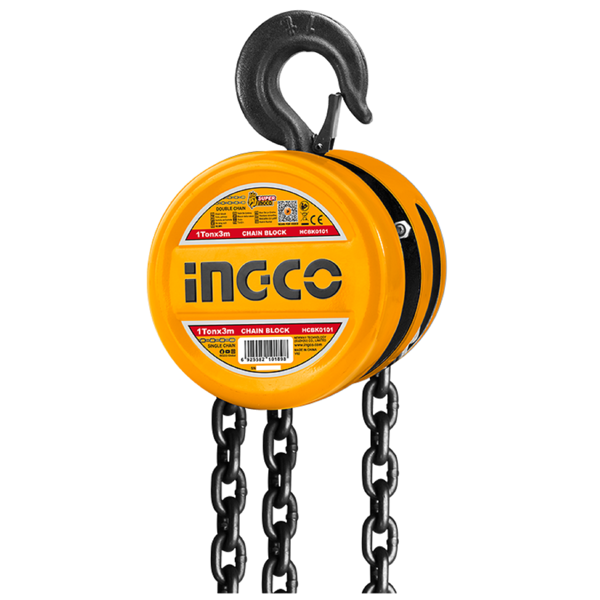 Ingco HCBK0101, 1T, Chain Block, Orange