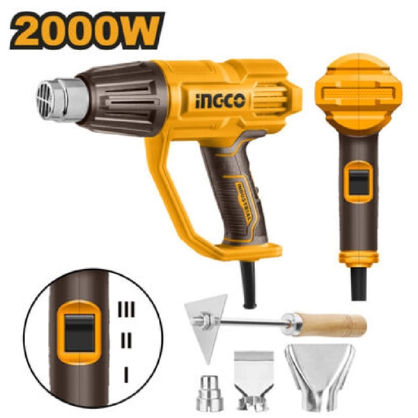 Ingco HG200078, 2000W, Heat Gun, Orange