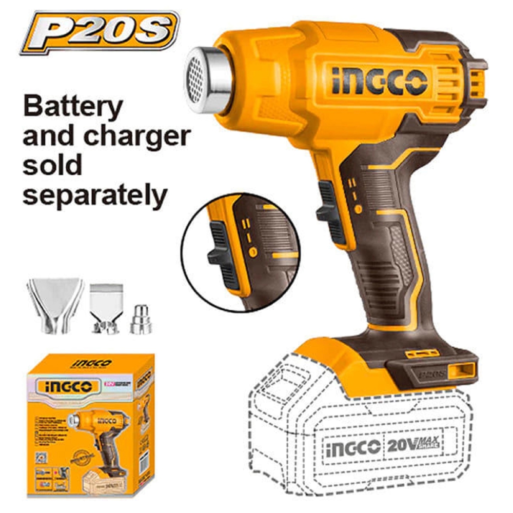 Ingco HGLI2002, Heat Gun, Orange