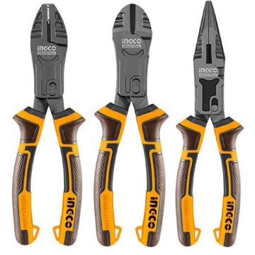 ხელსაწყოების ნაკრები Ingco HKCPS5831, 3Pcs Pcs Tool Set, Black/Orange