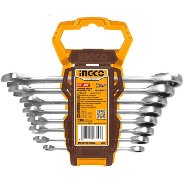 ხელსაწყოების ნაკრები Ingco HKSPAR1082, 8Pcs Tool Set, Silver