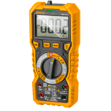 ციფრული მულტიმეტრი Ingco DM7502, Digital Multimeter, Orange