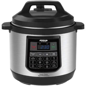 Arshia EP110-2498, 1200W, 8L, Multifunction Cooker, Silver