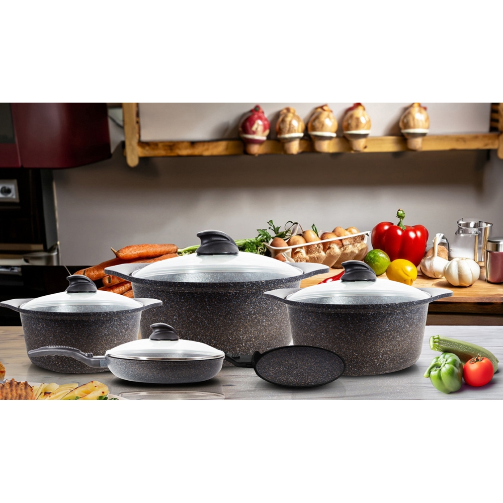 Arshia CO360-2450, 5pcs Set, Gray